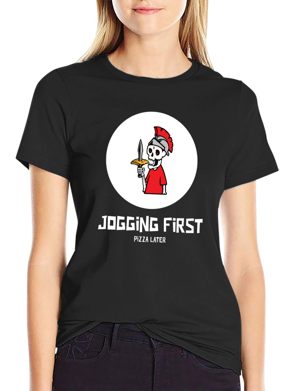 Jogging First Pizza Later T-Shirt