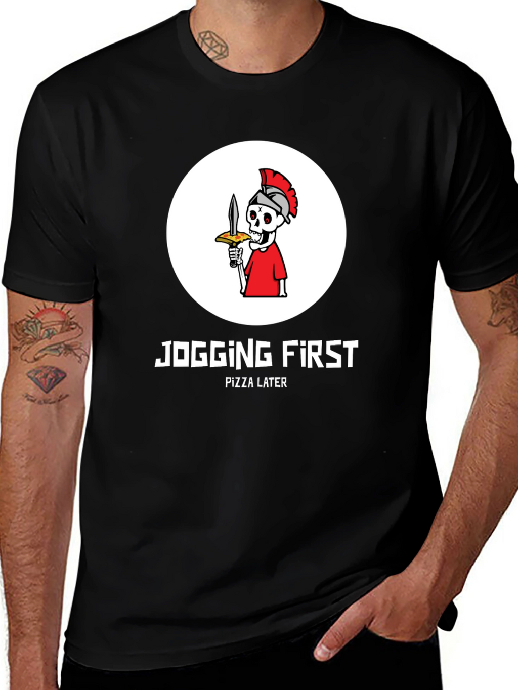 Jogging First Pizza Later T-Shirt