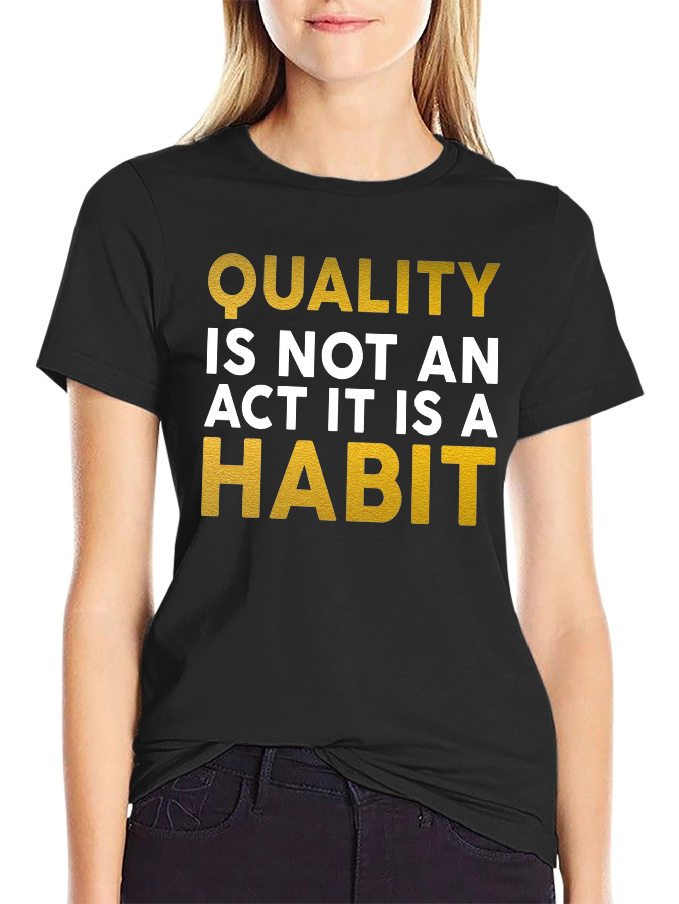 Quality Habit Graphic Tee - Inspiring Mens T-Shirt