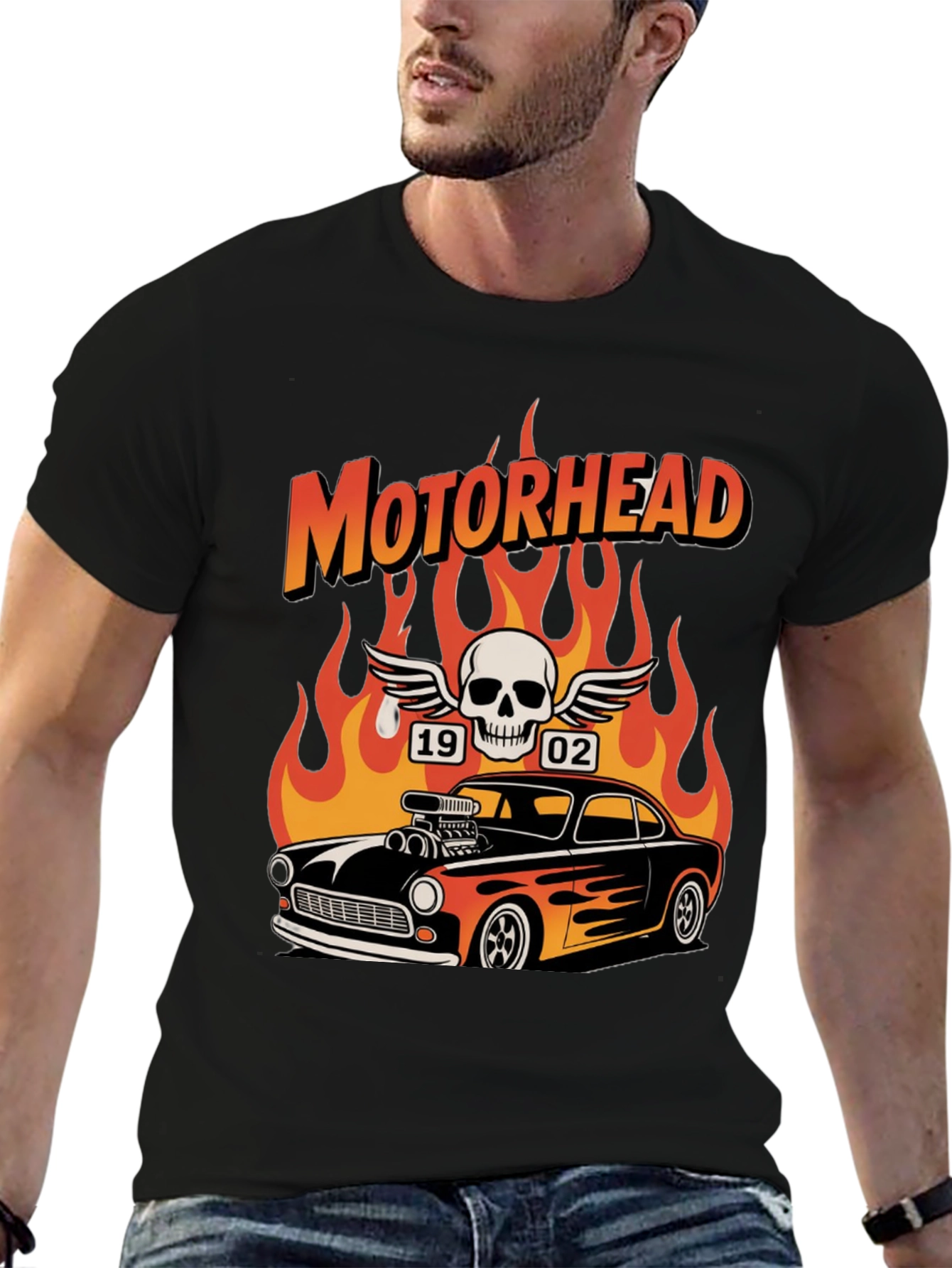 Motorhead Flame Car T-Shirt