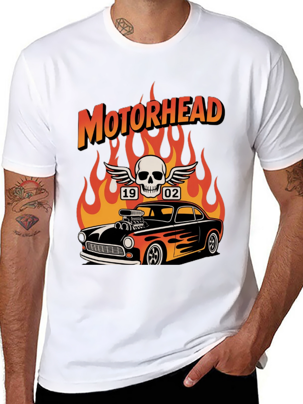 Motorhead Flame Car T-Shirt