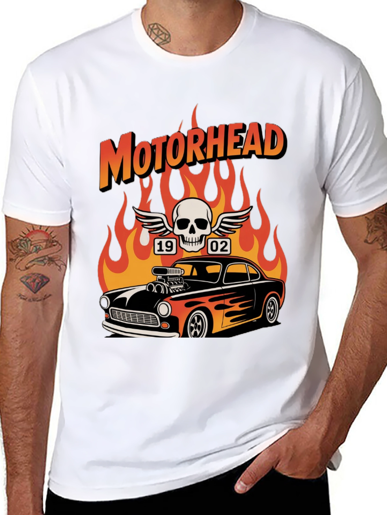 Motorhead Flame Car T-Shirt
