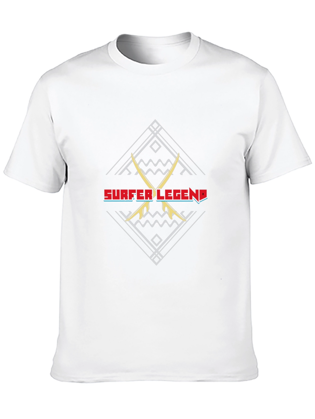 Surfer Legend Graphic Tee - Black Cotton T-Shirt