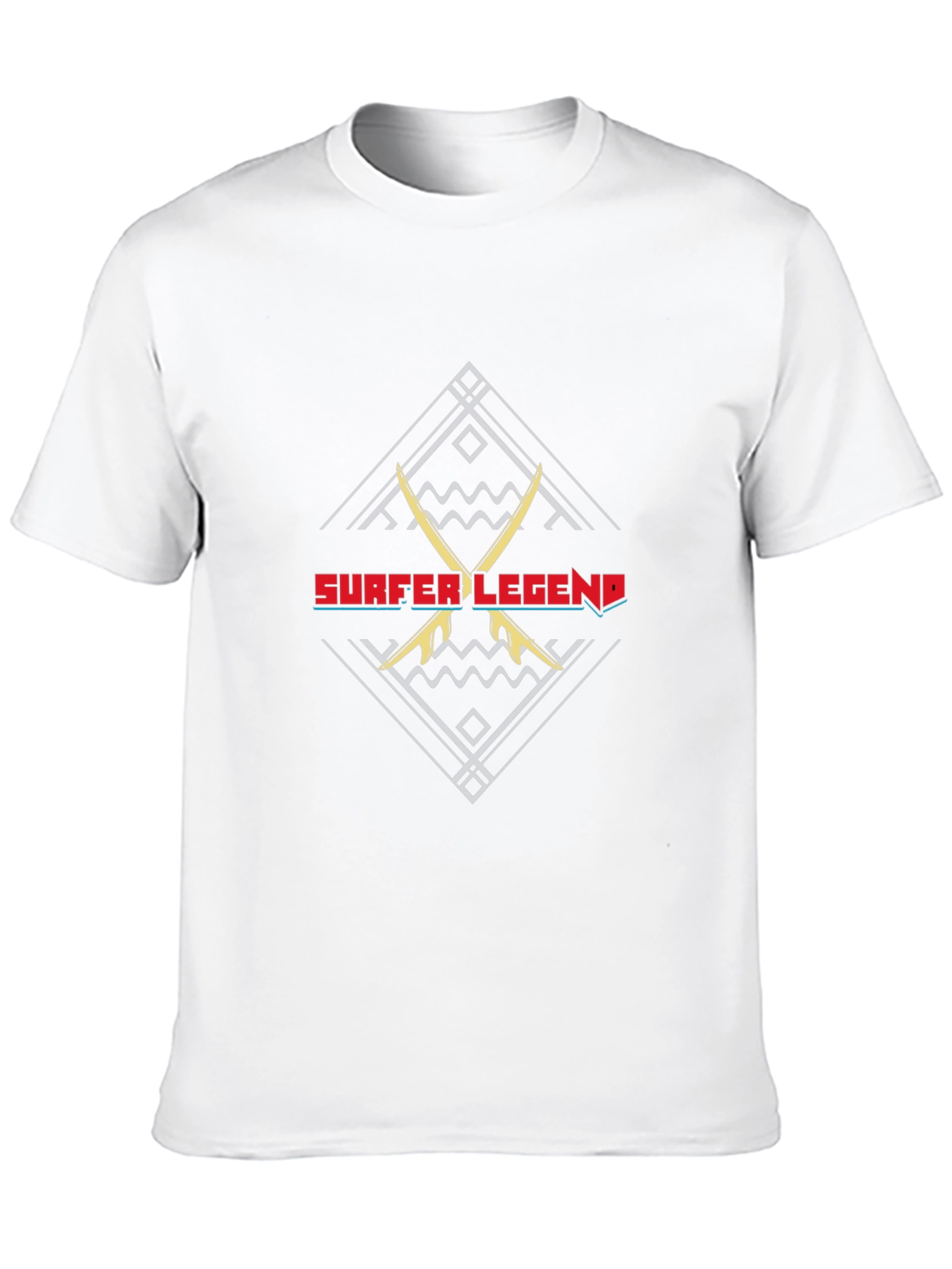Surfer Legend Graphic Tee - Black Cotton T-Shirt