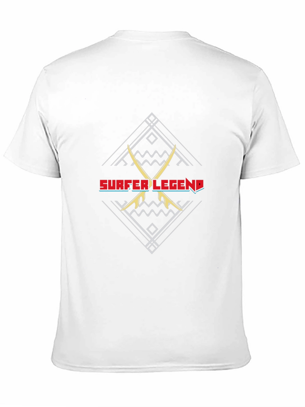 Surfer Legend Graphic Tee - Black Cotton T-Shirt