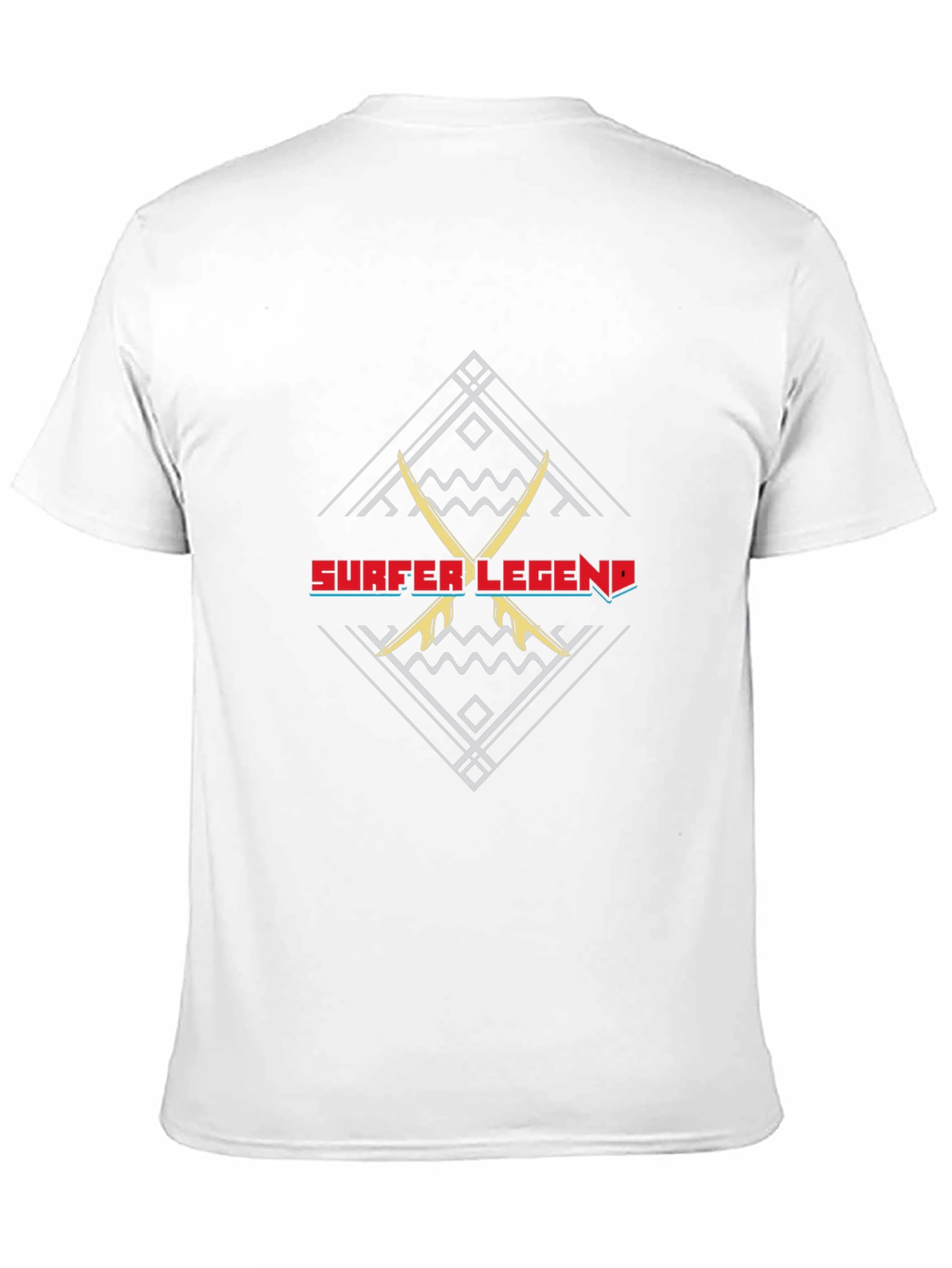 Surfer Legend Graphic Tee - Black Cotton T-Shirt