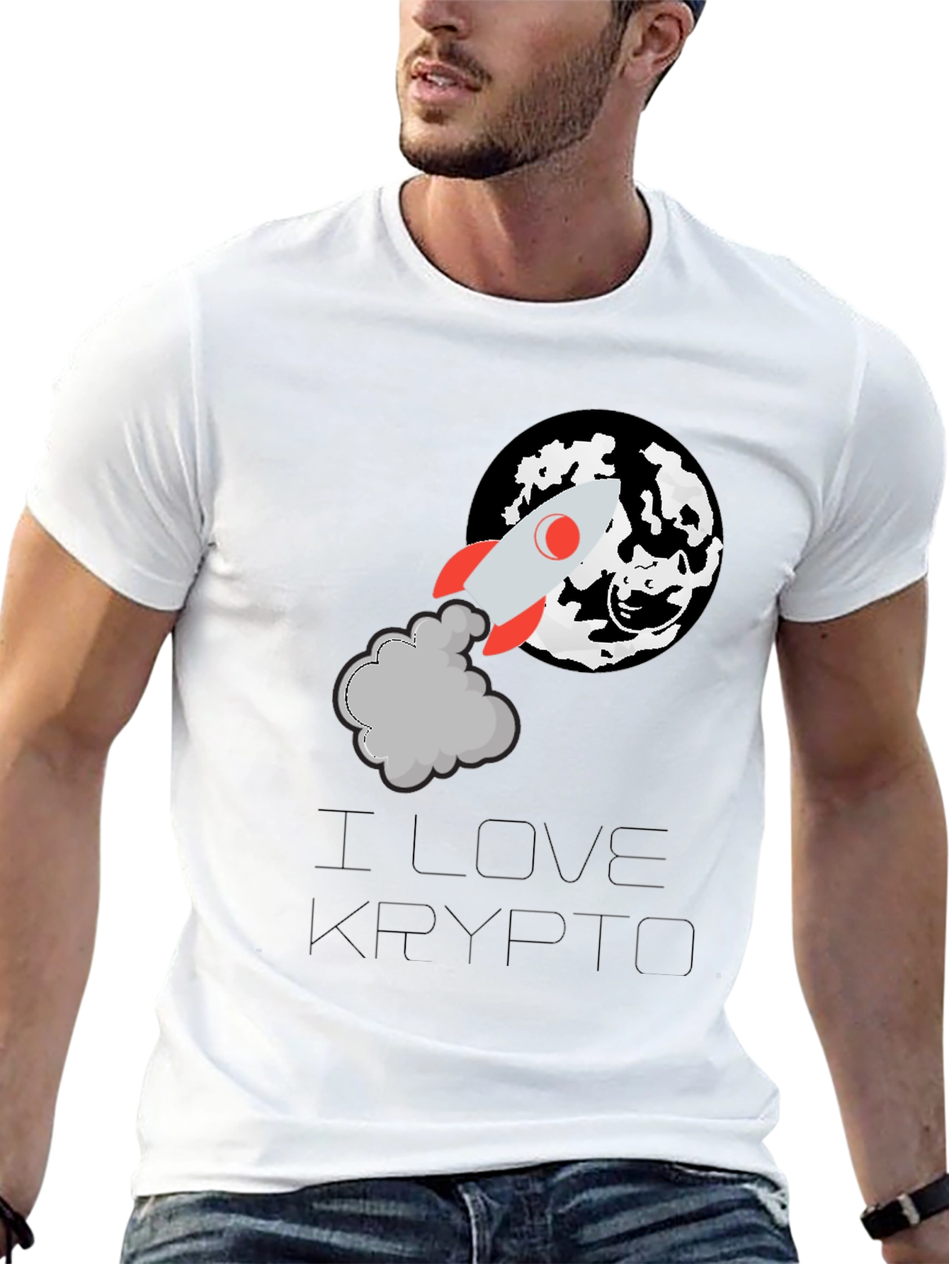 I Love Krypto Black T-Shirt