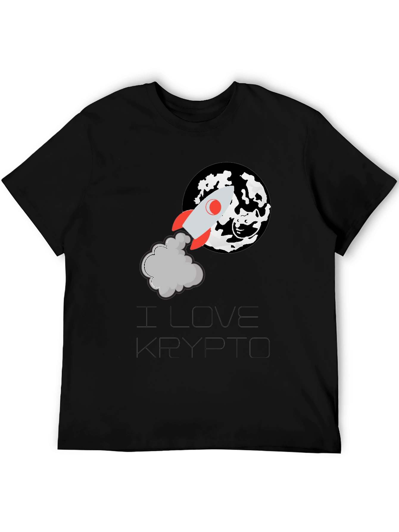 I Love Krypto Black T-Shirt