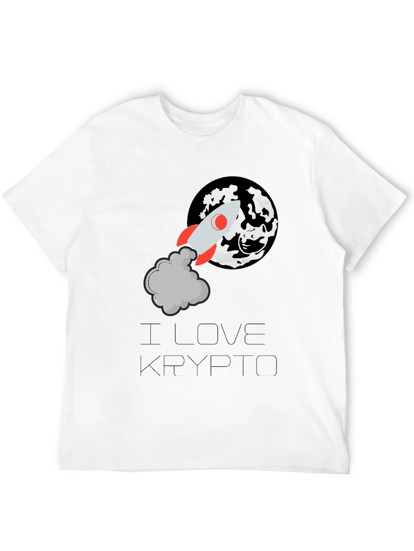 I Love Krypto Black T-Shirt