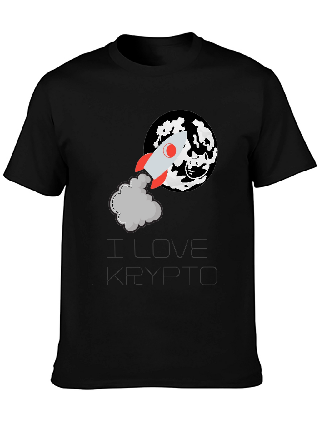 I Love Krypto Black T-Shirt