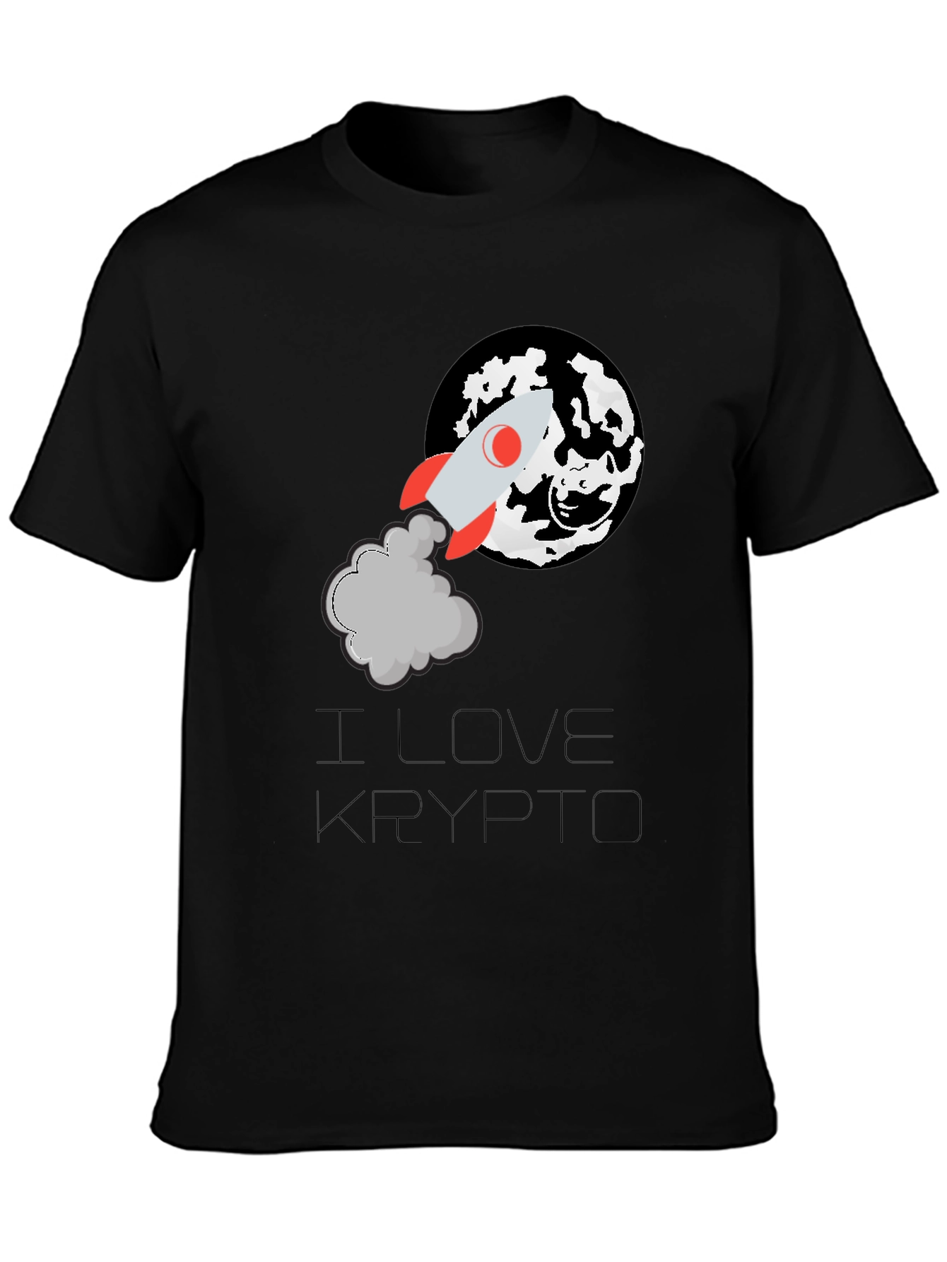 I Love Krypto Black T-Shirt