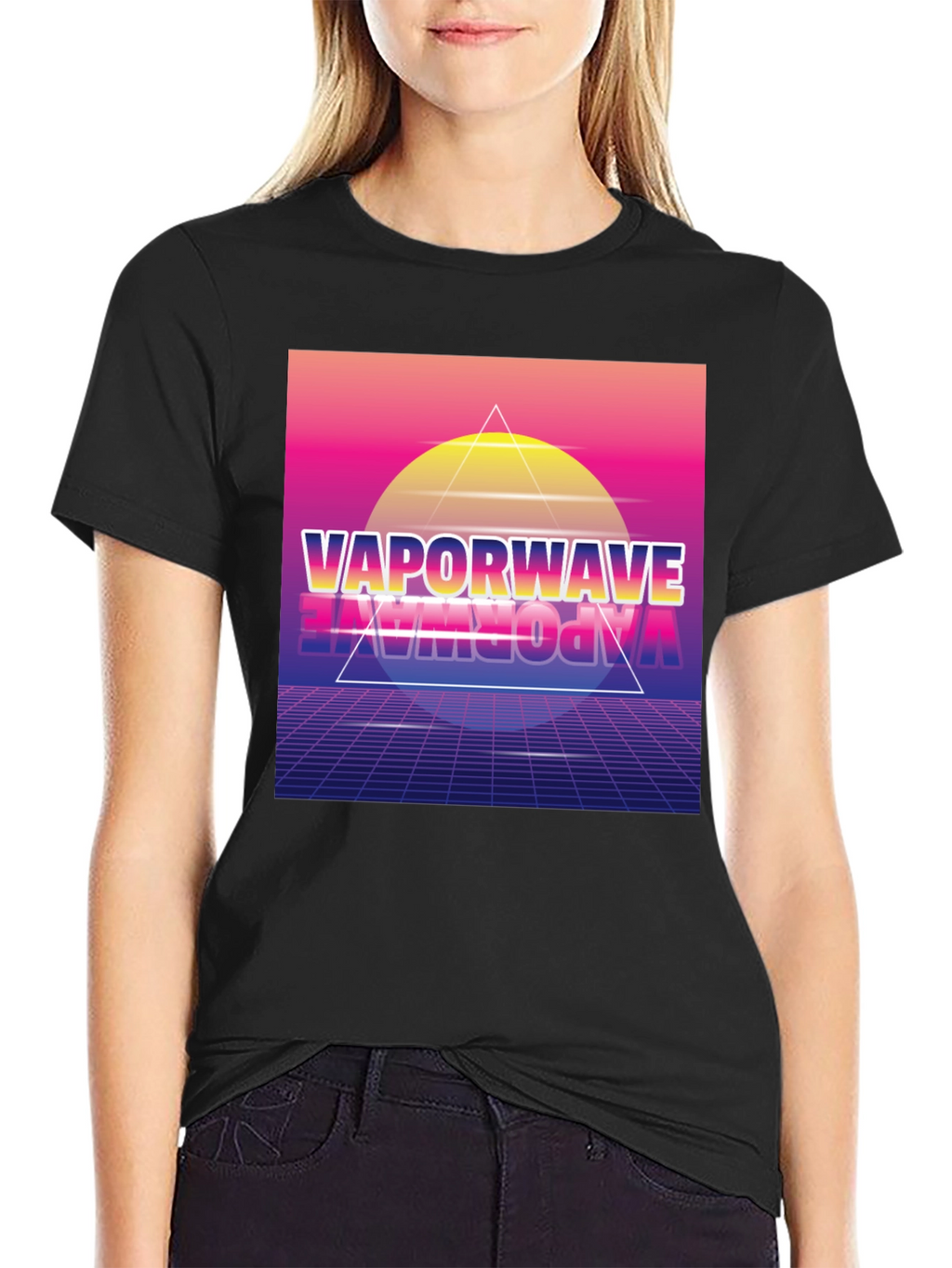 Vaporwave Graphic Print T-Shirt