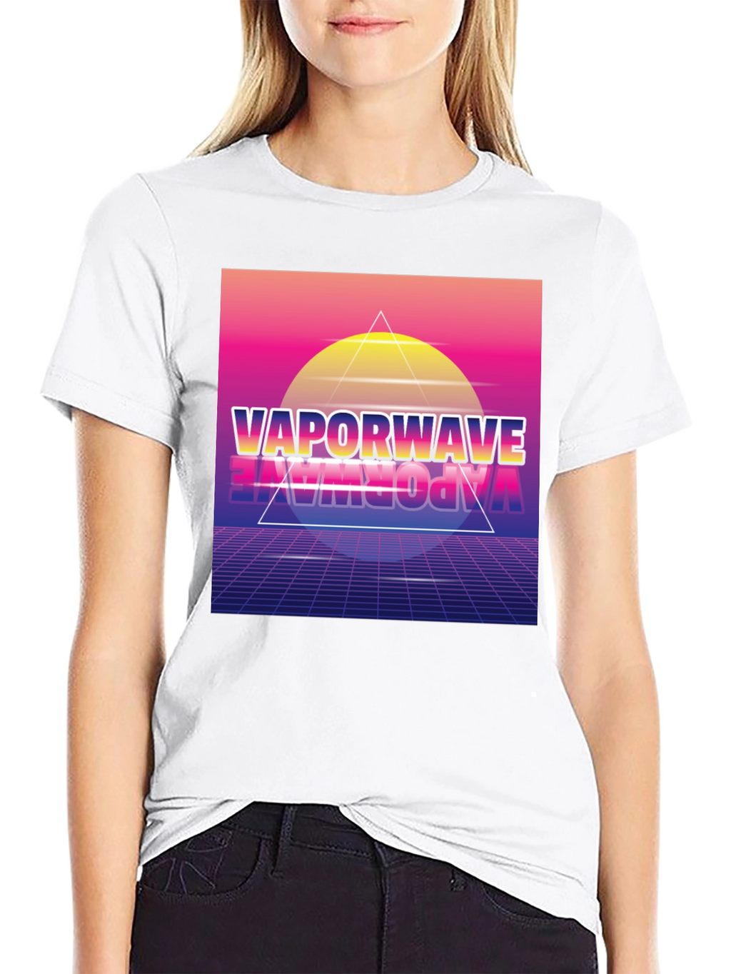 Vaporwave Graphic Print T-Shirt