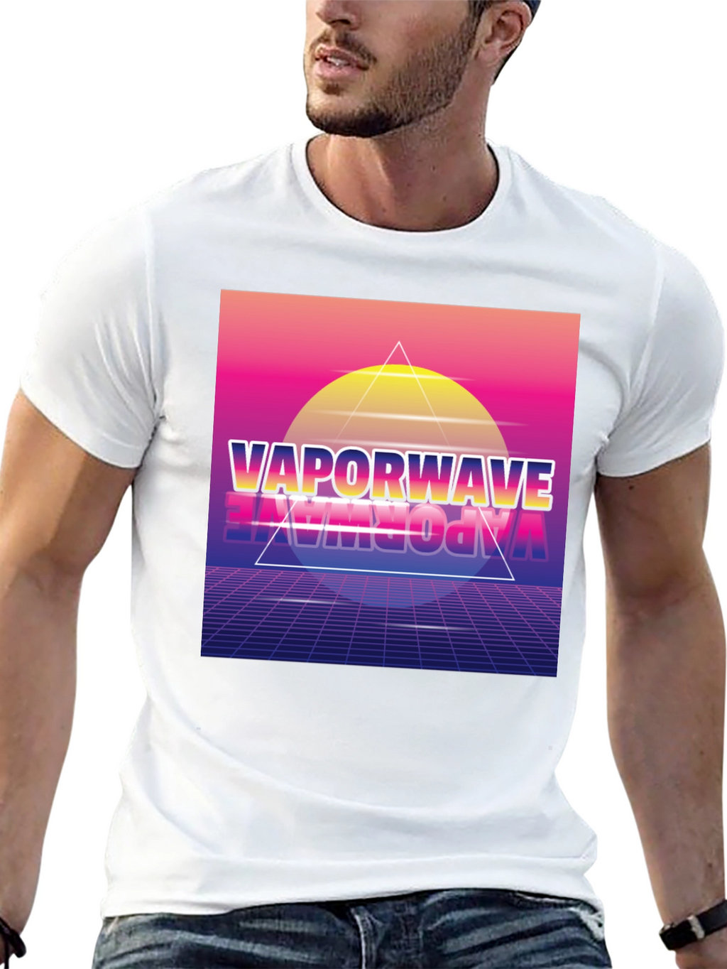 Vaporwave Graphic Print T-Shirt