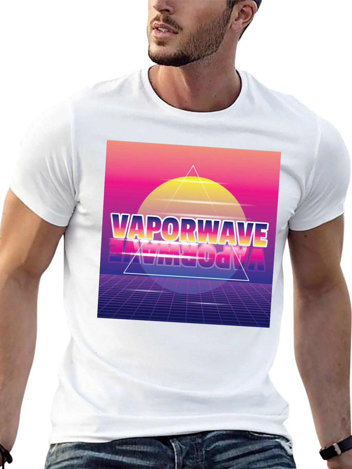 Vaporwave Graphic Print T-Shirt