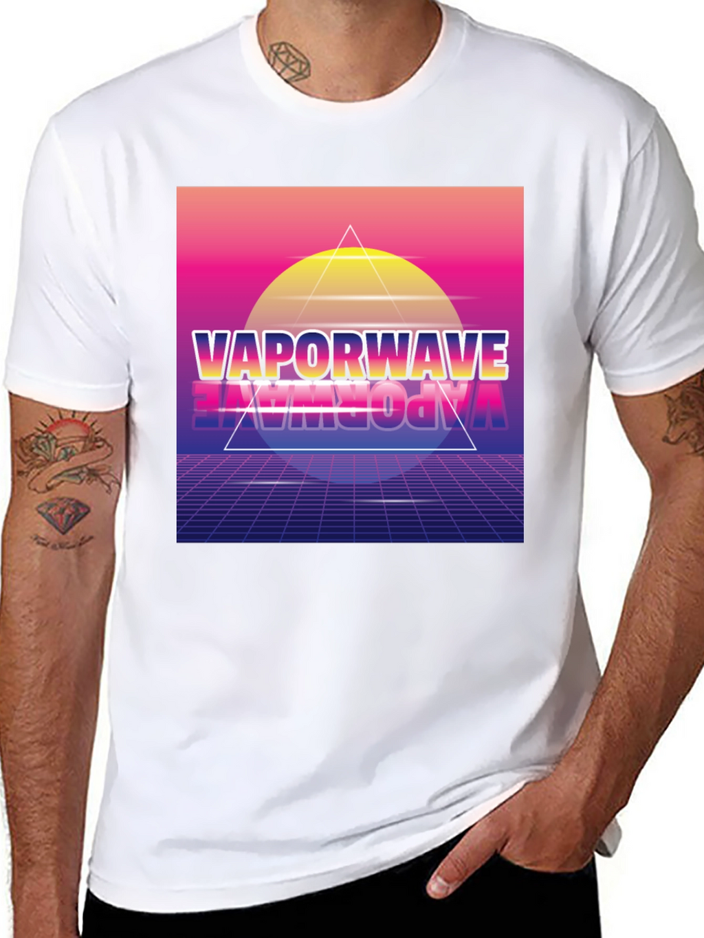 Vaporwave Graphic Print T-Shirt