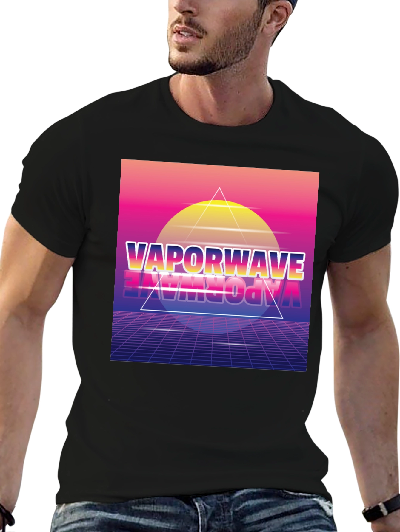 Vaporwave Graphic Print T-Shirt