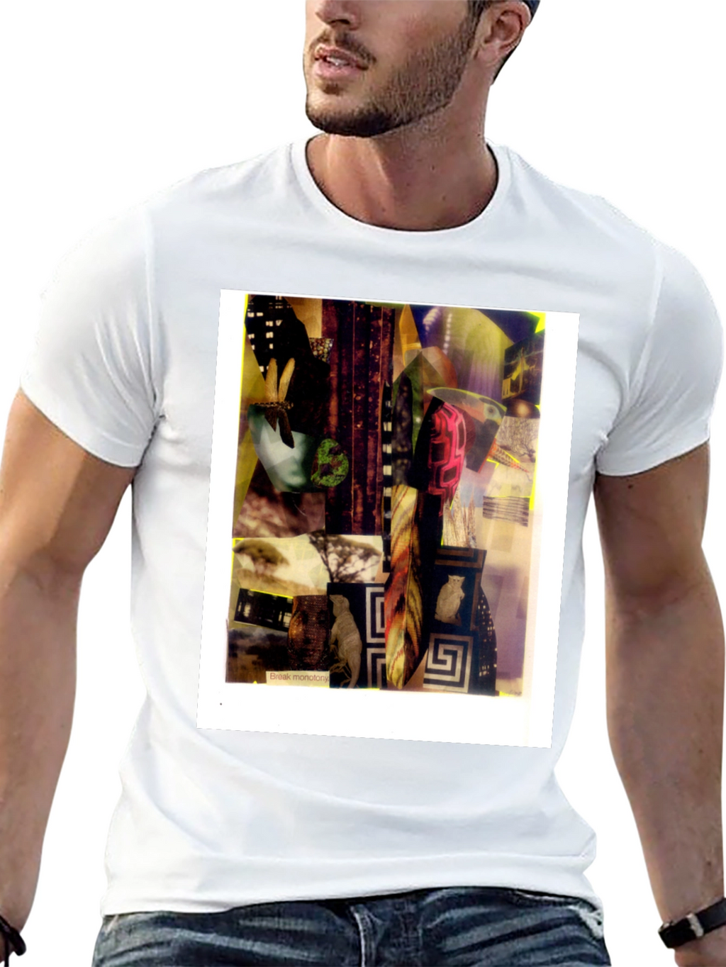 Abstract Art Graphic Black T-Shirt