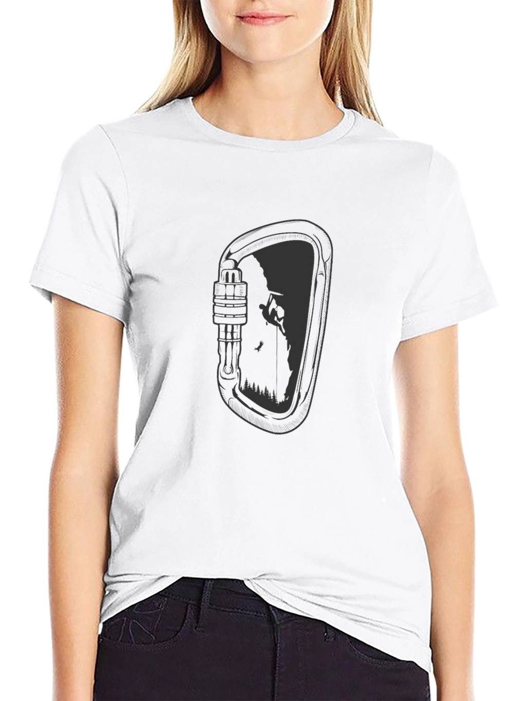 Climbing Carabiner Graphic T-Shirt