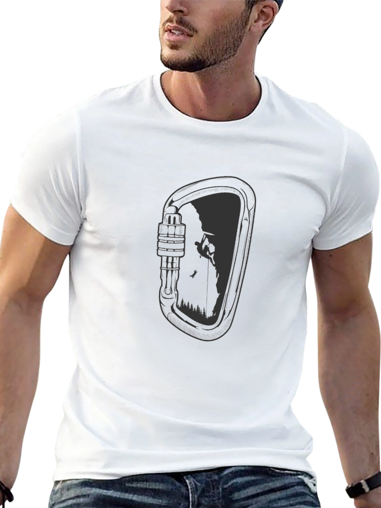 Climbing Carabiner Graphic T-Shirt