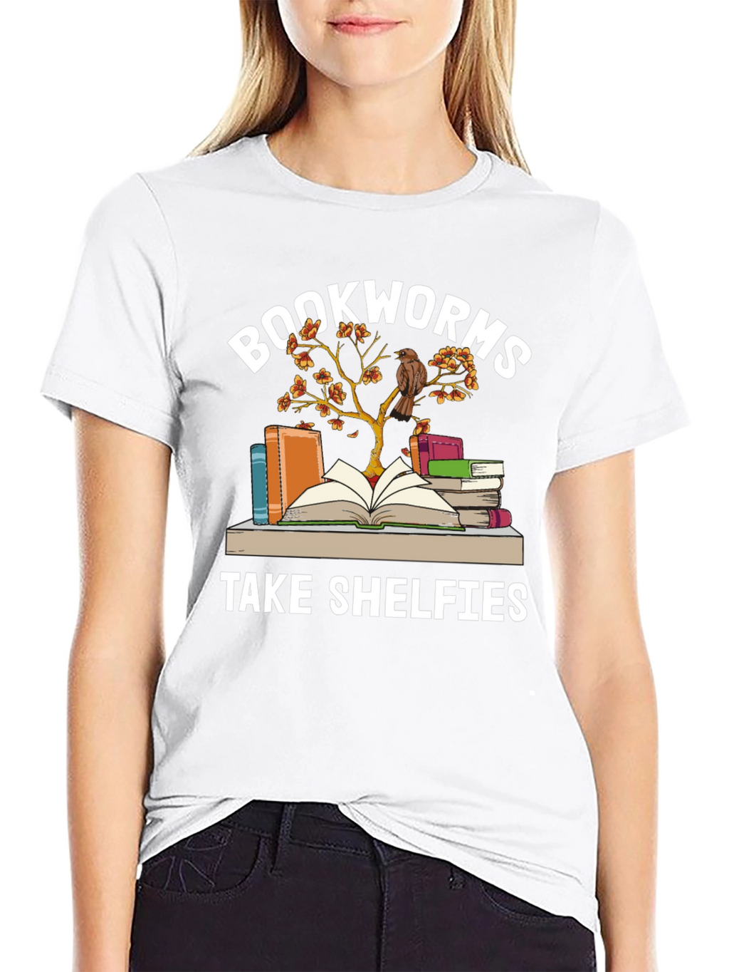 Bookworms Take Shelfies Graphic T-Shirt