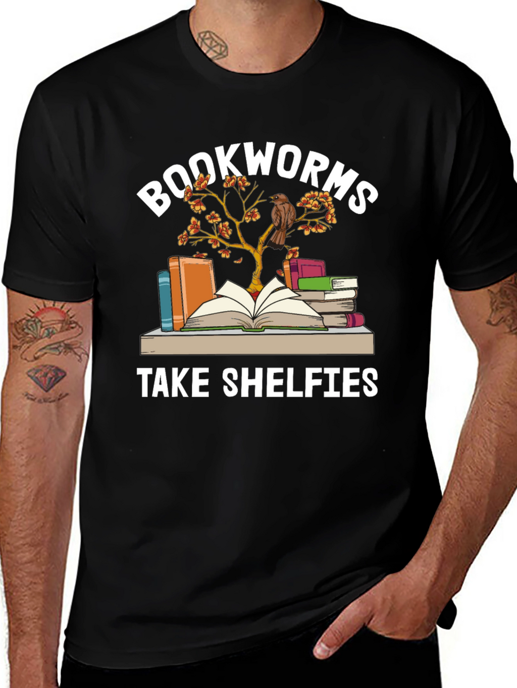 Bookworms Take Shelfies Graphic T-Shirt