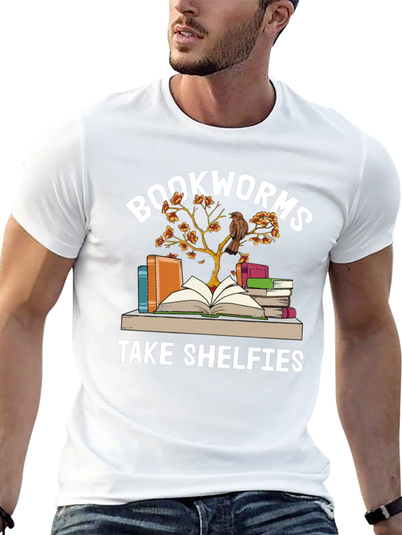 Bookworms Take Shelfies Graphic T-Shirt