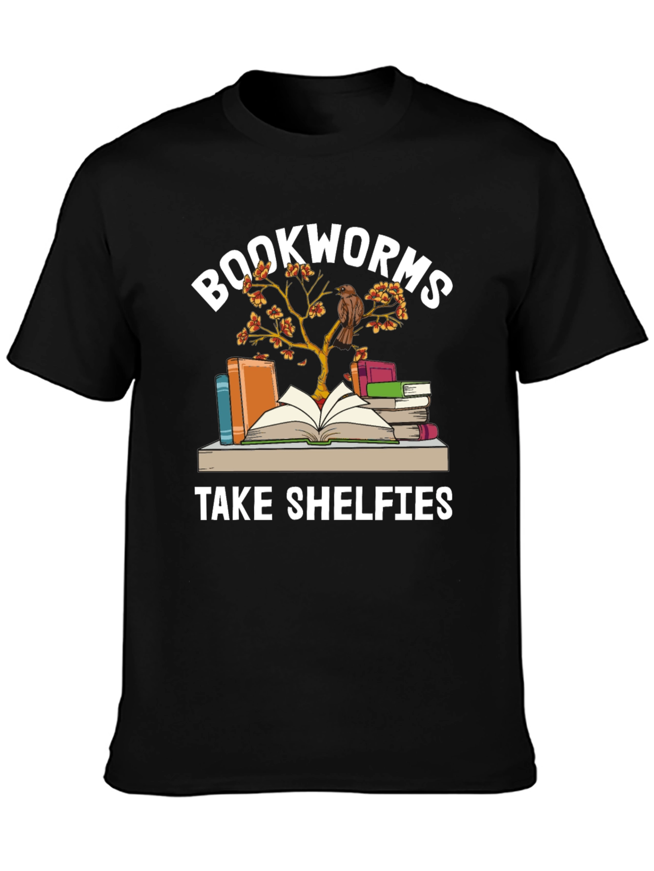 Bookworms Take Shelfies Graphic T-Shirt