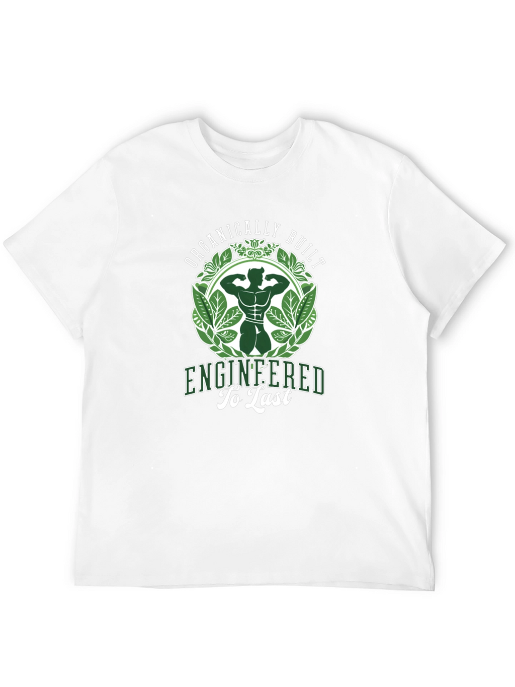 Organically Built Mens Black Graphic T-Shirt