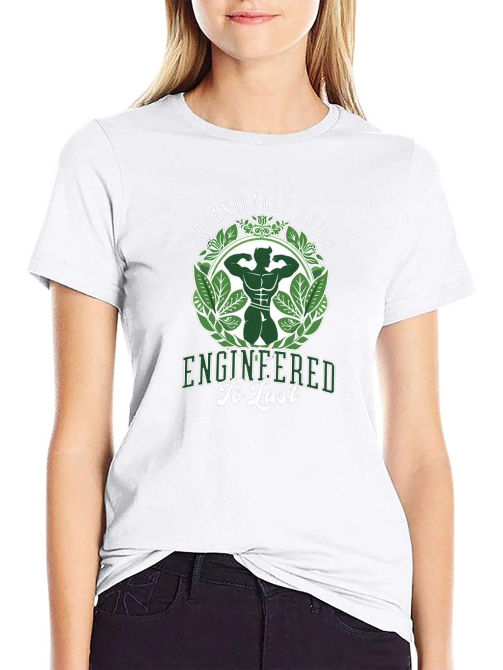 Organically Built Mens Black Graphic T-Shirt