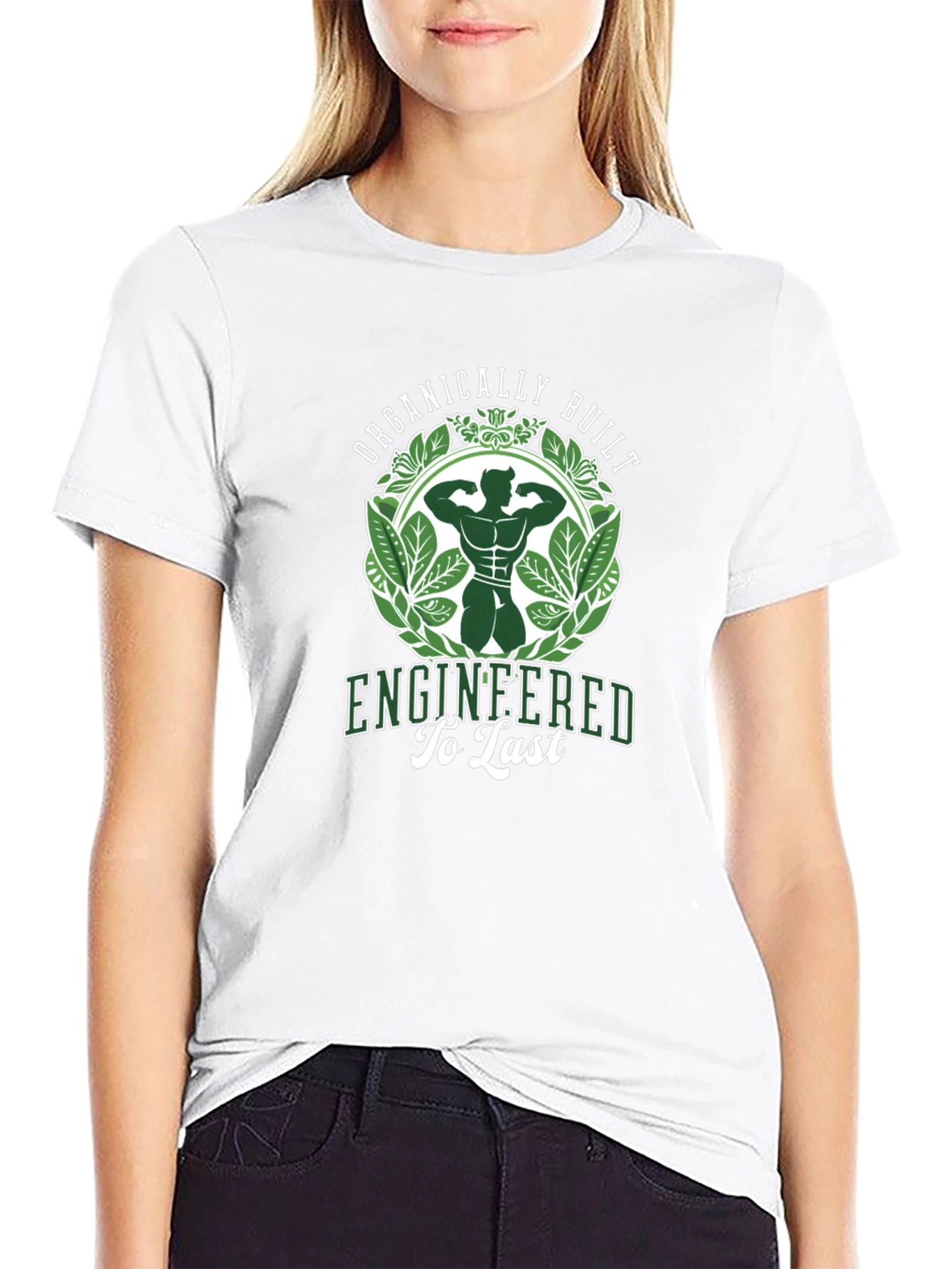 Organically Built Mens Black Graphic T-Shirt