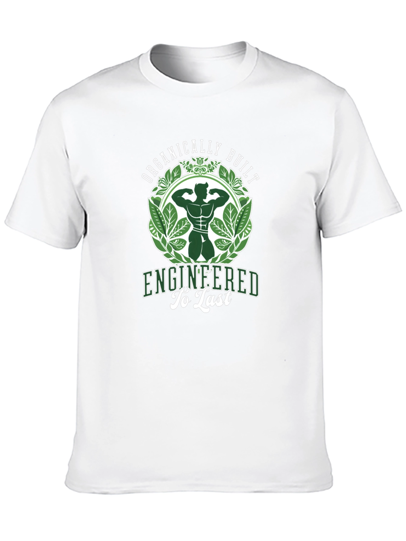 Organically Built Mens Black Graphic T-Shirt