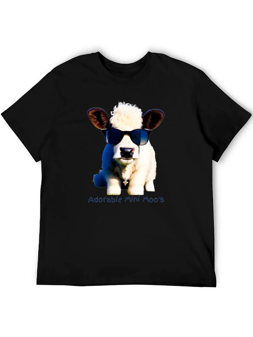 Adorable Mini Moos T-Shirt - Novelty Cow Tee