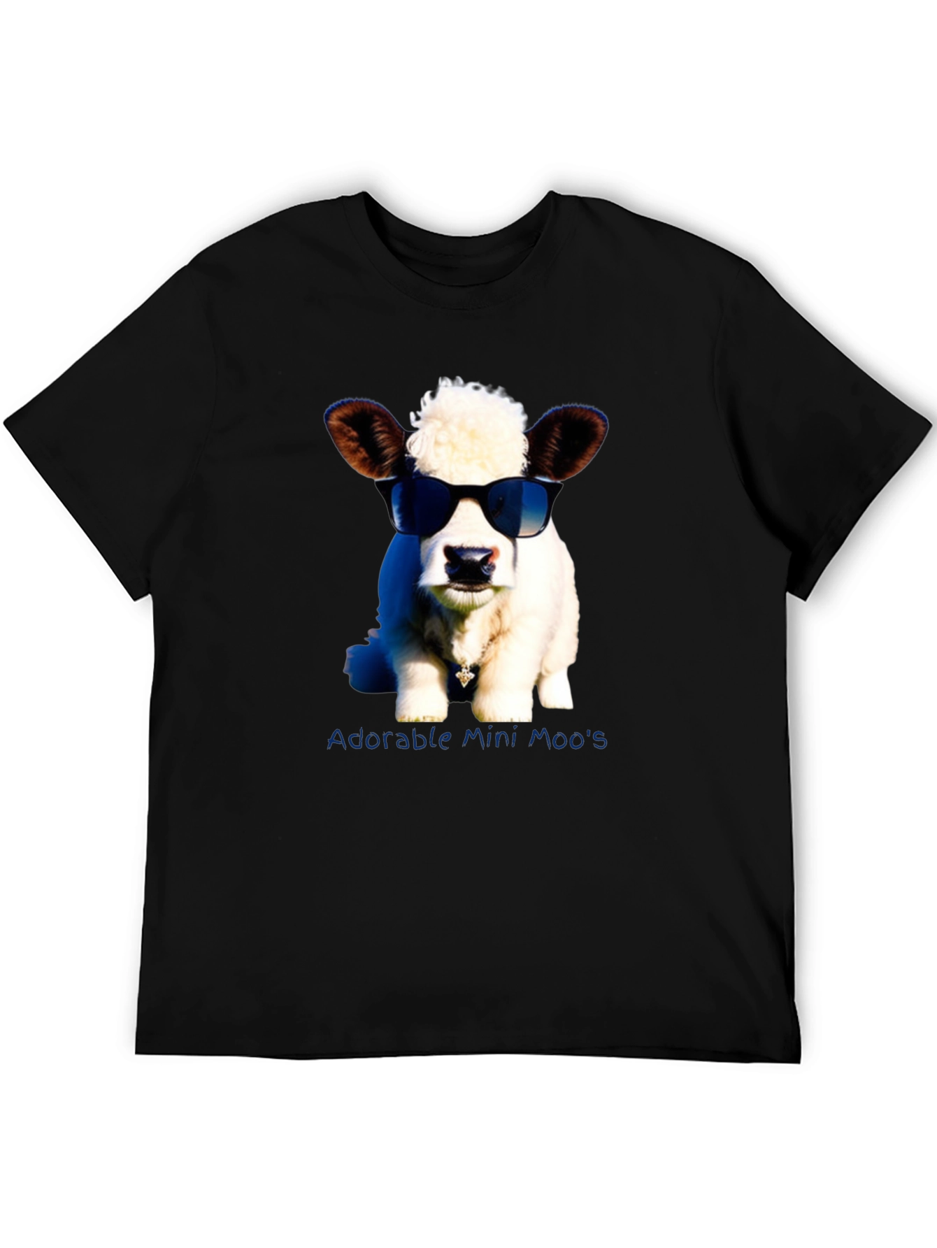 Adorable Mini Moos T-Shirt - Novelty Cow Tee