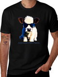 Adorable Mini Moos T-Shirt - Novelty Cow Tee