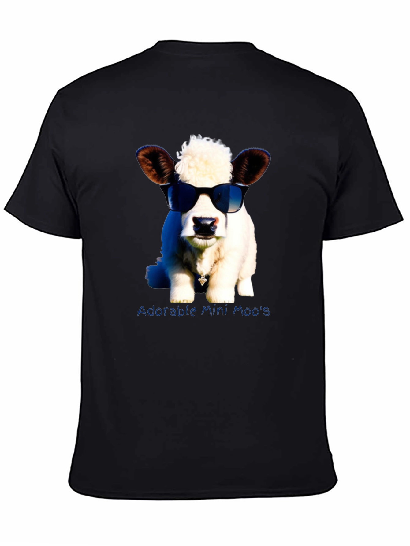 Adorable Mini Moos T-Shirt - Novelty Cow Tee