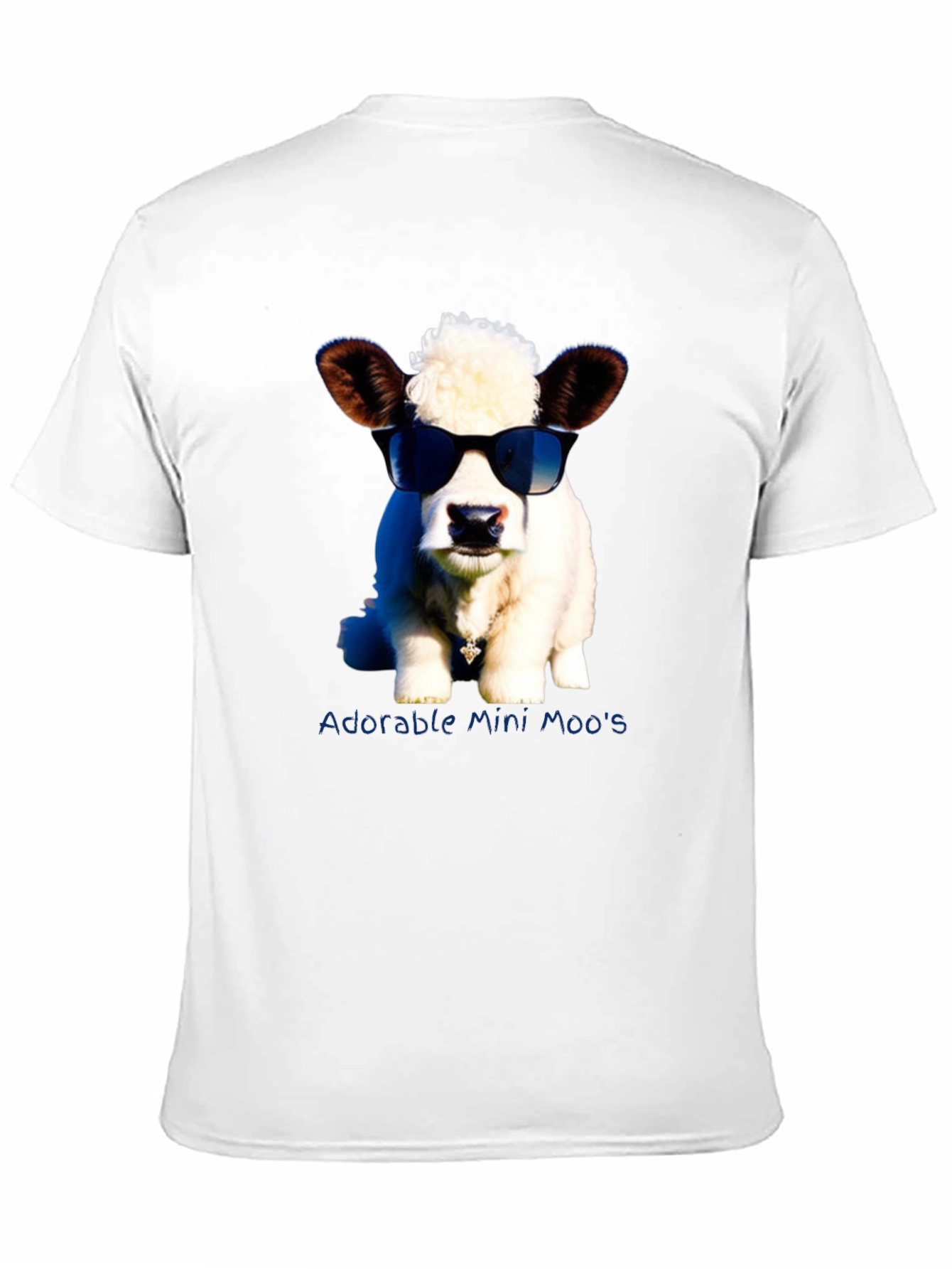 Adorable Mini Moos T-Shirt - Novelty Cow Tee