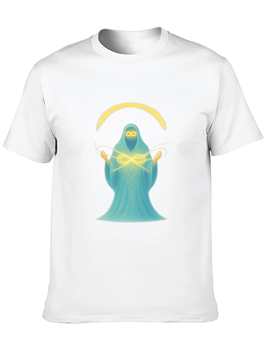 Mystic Spirit Graphic Tee - Black Cotton Blend