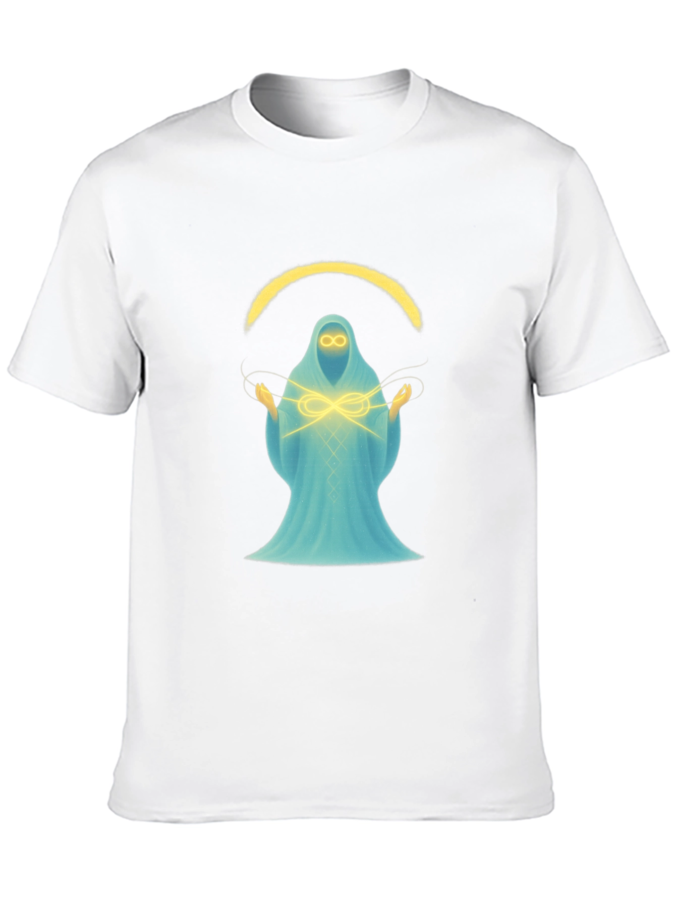 Mystic Spirit Graphic Tee - Black Cotton Blend