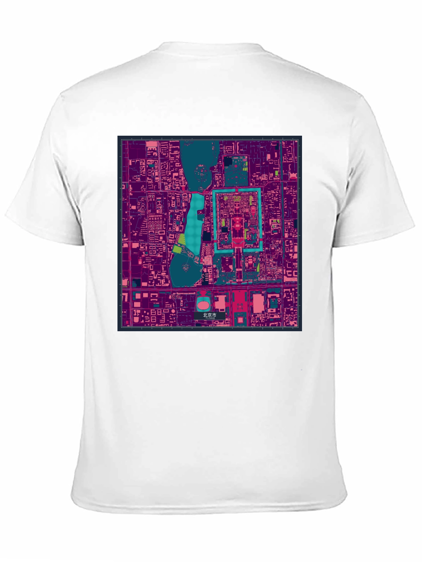 Beijing China City Map Graphic T-Shirt