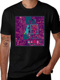 Beijing China City Map Graphic T-Shirt