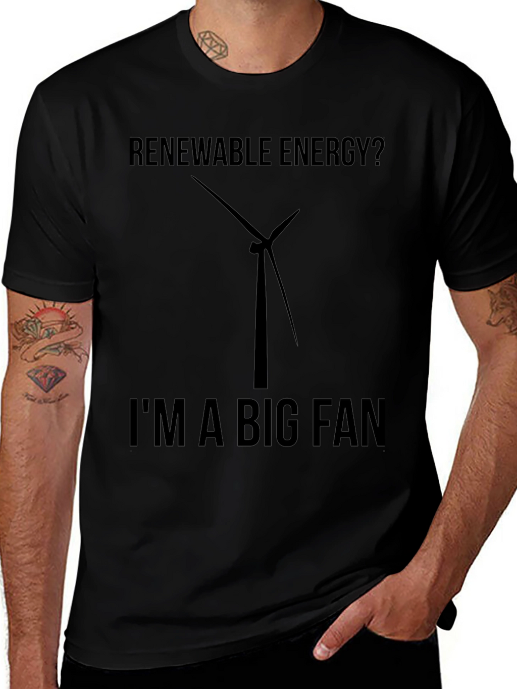 Renewable Energy Fan T-Shirt - Eco-Friendly Tee
