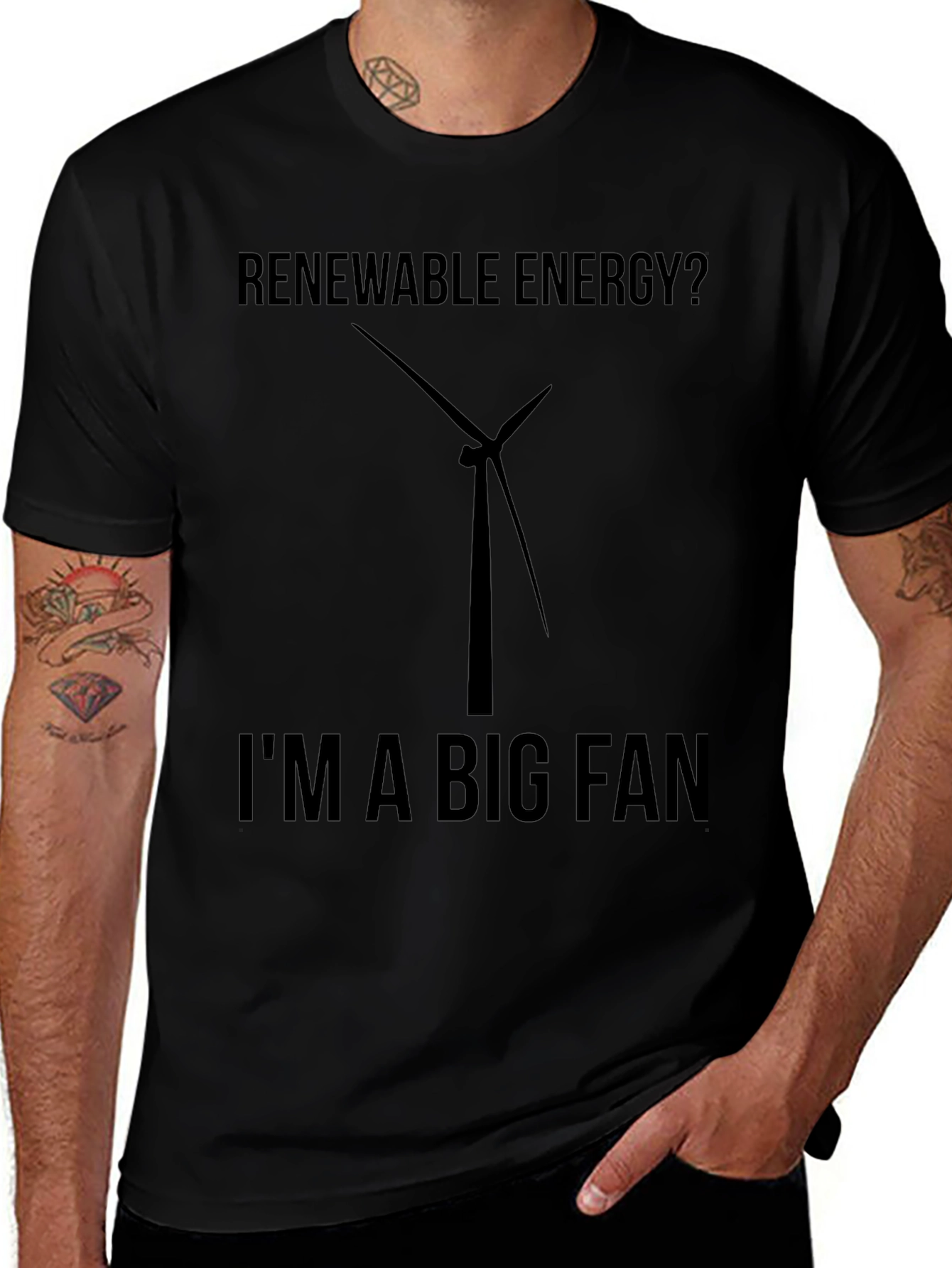 Renewable Energy Fan T-Shirt - Eco-Friendly Tee
