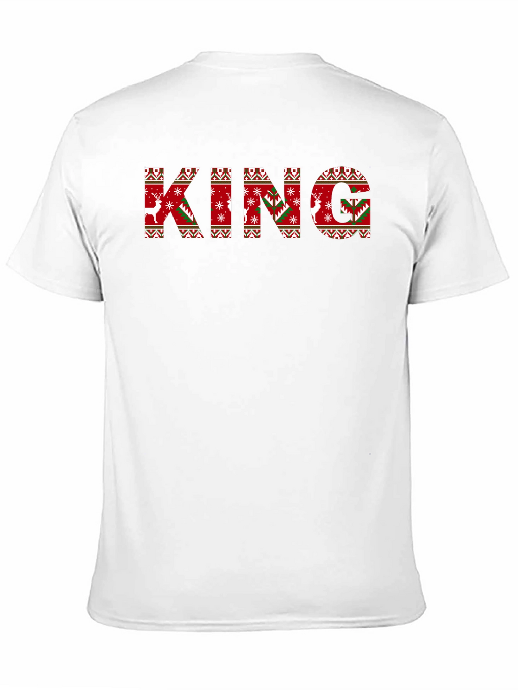 Festive King Christmas Sweater Pattern T-Shirt