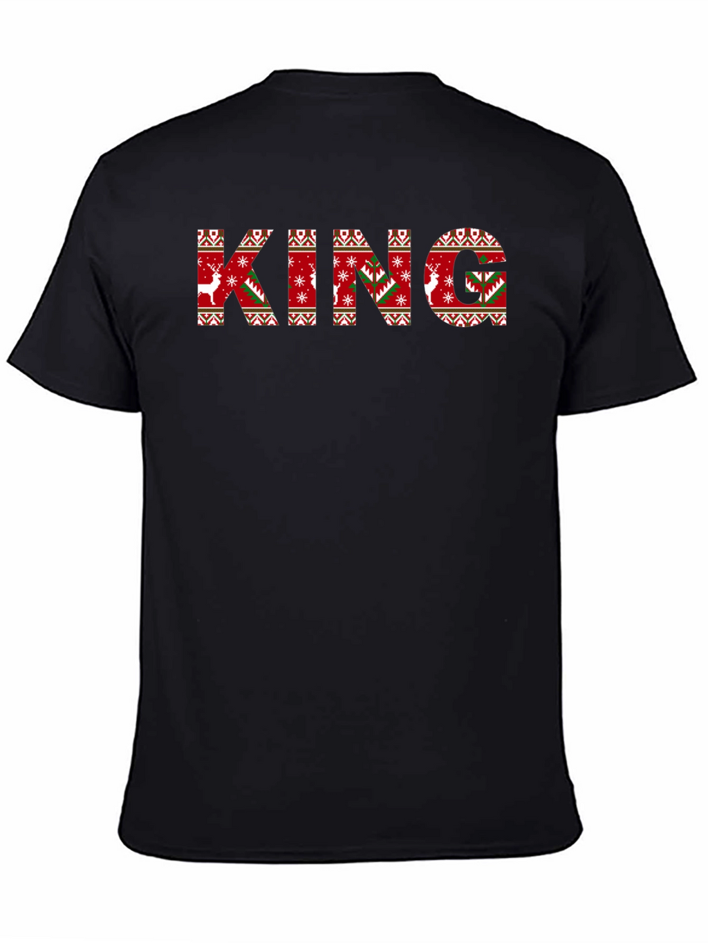 Festive King Christmas Sweater Pattern T-Shirt