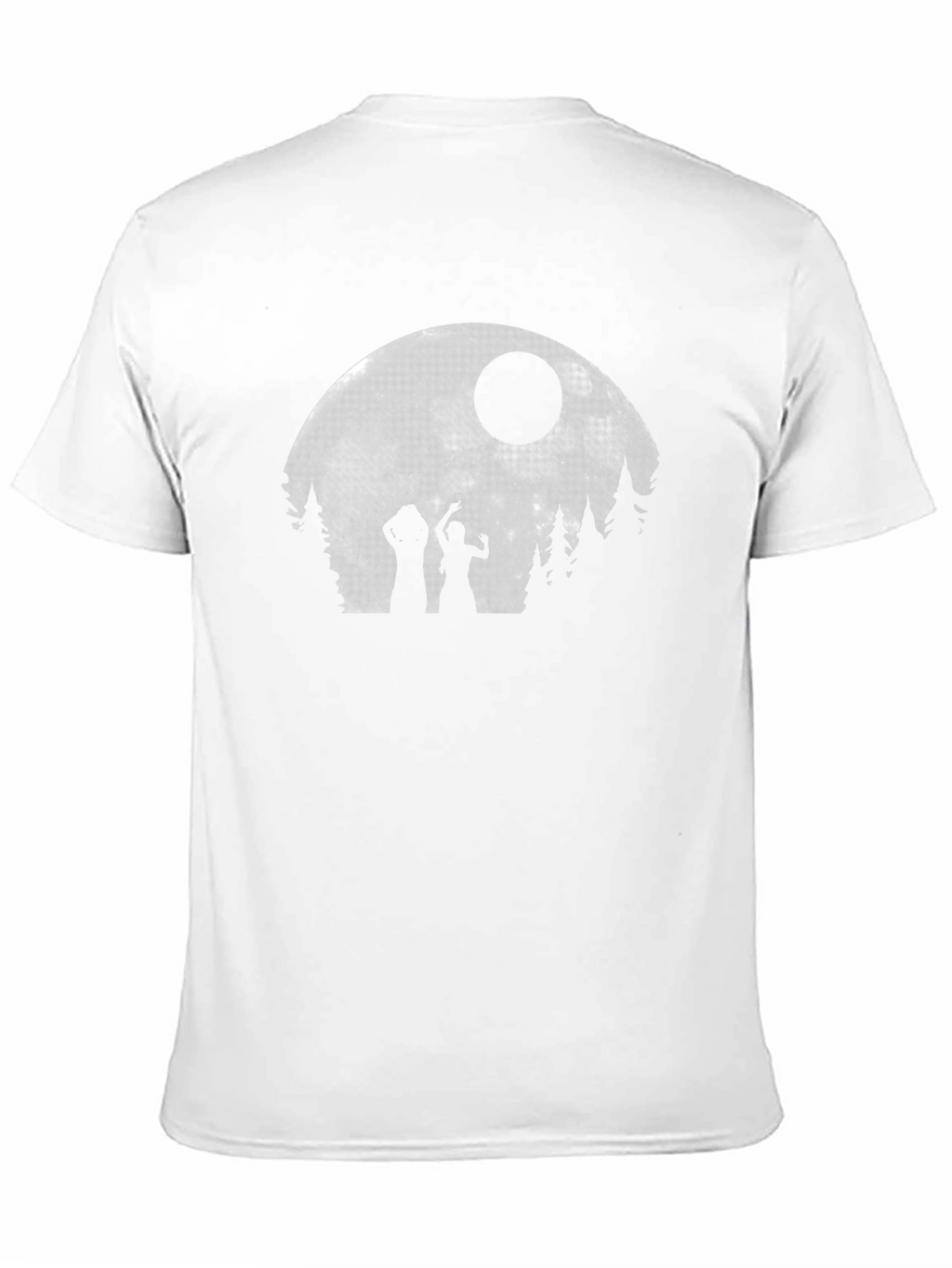 Zombie Moon Halloween Black T-Shirt