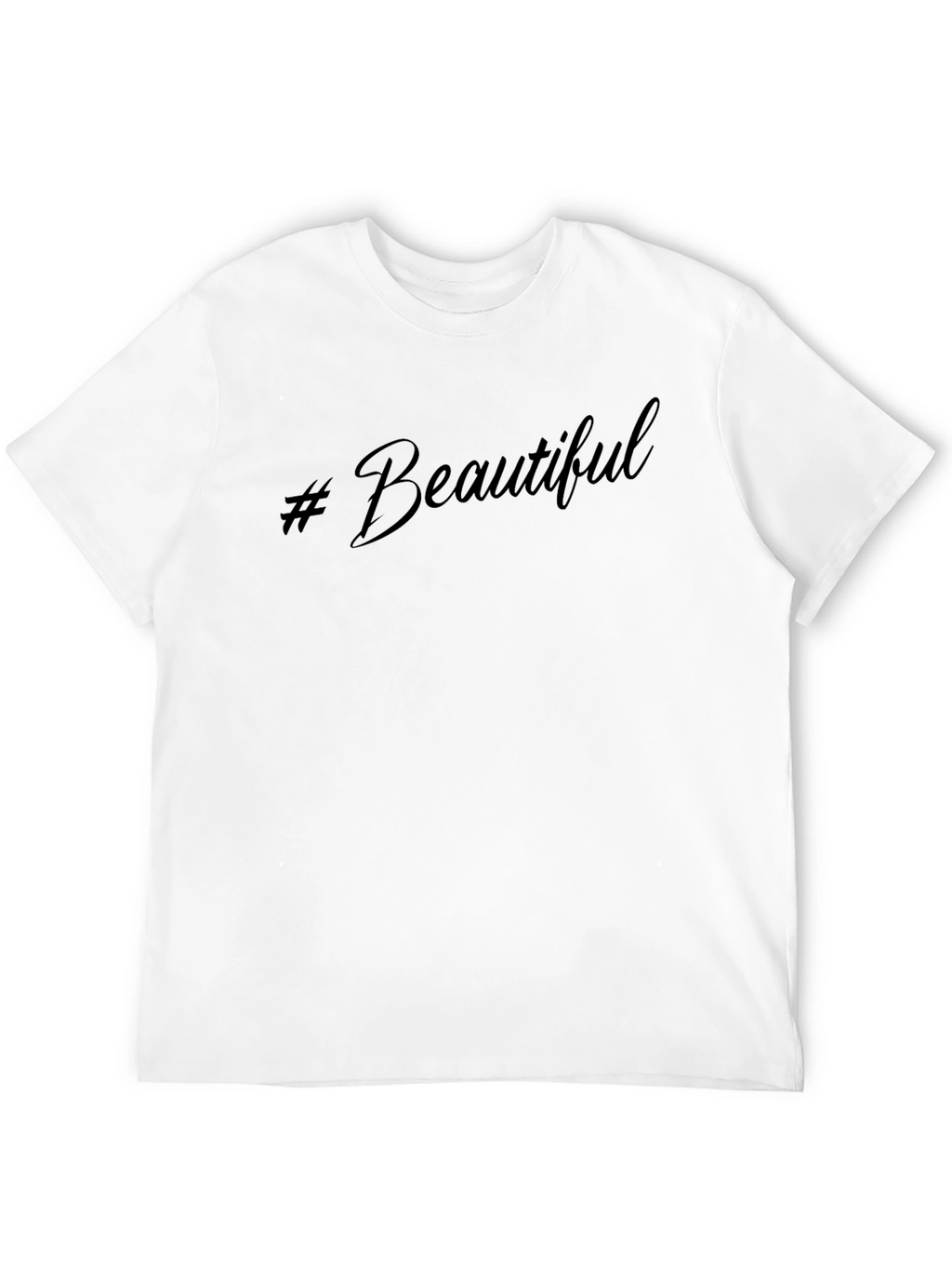 #Beautiful Black Graphic Tee - Stylish Casual Comfort