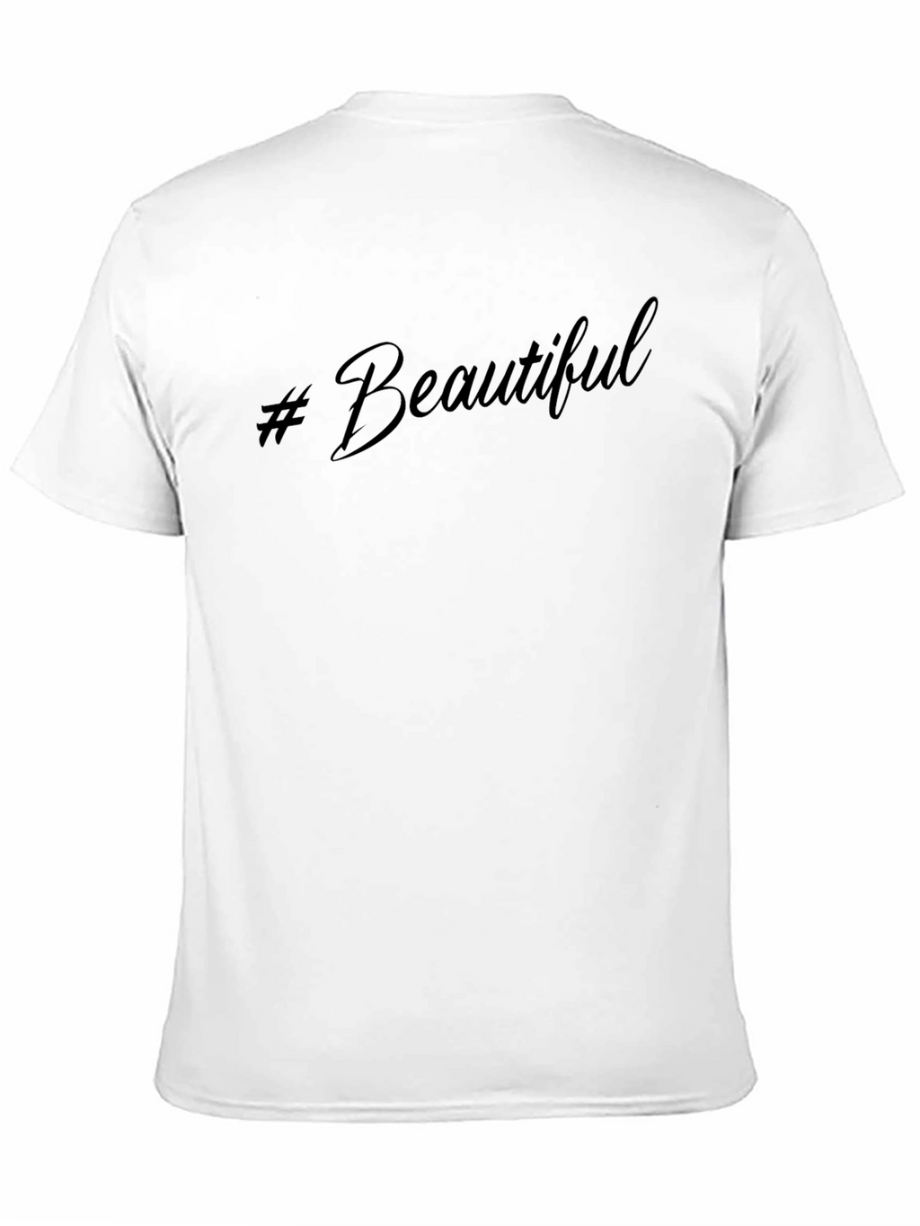 #Beautiful Black Graphic Tee - Stylish Casual Comfort