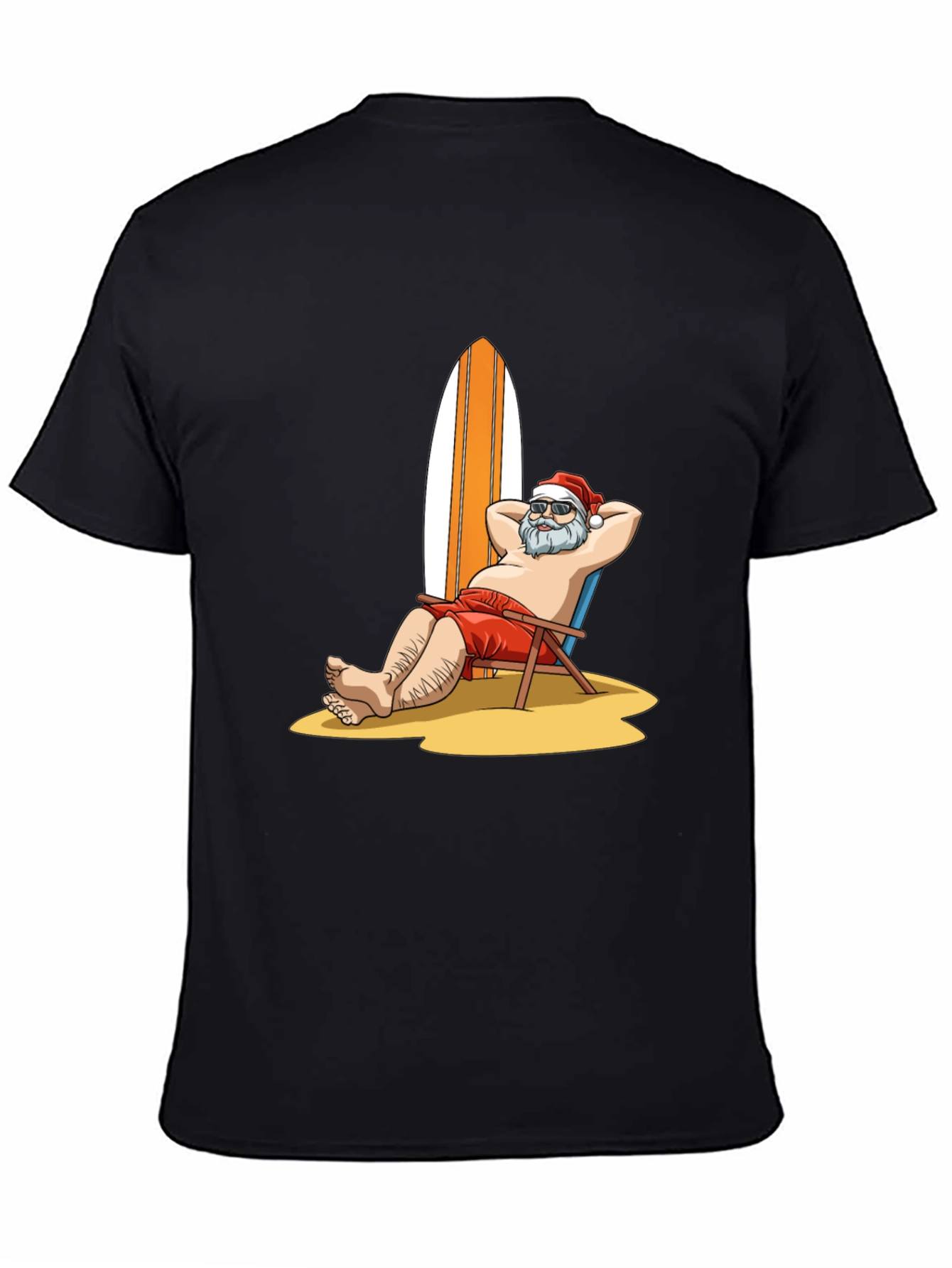 Santa on Vacation Graphic T-Shirt