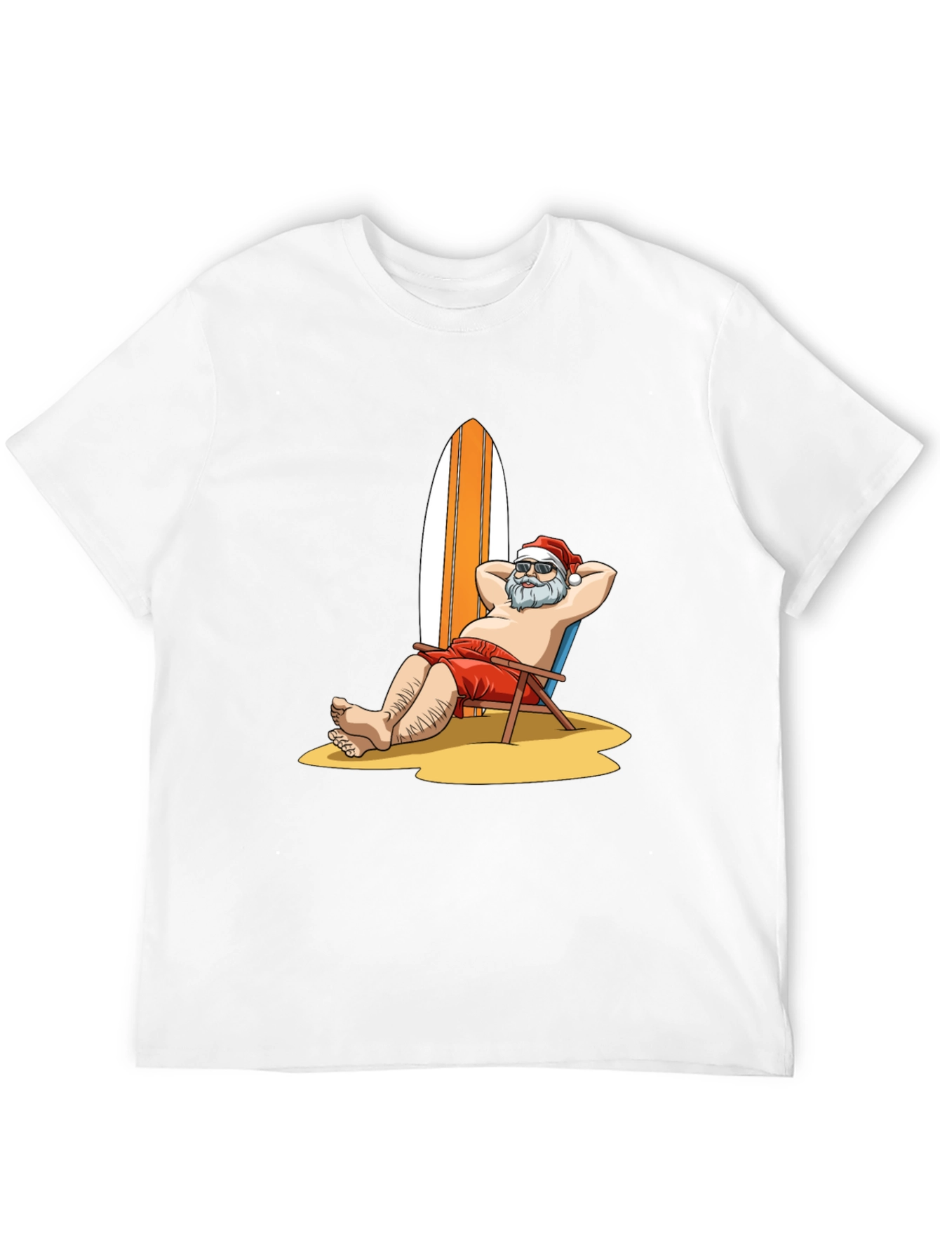 Santa on Vacation Graphic T-Shirt